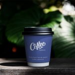 لیوان کاغذی دوجداره آبی 250