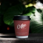 لیوان کاغذی دوجداره 250 سی سی قرمز