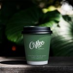 لیوان کاغذی دوجداره کلاسیک سبز