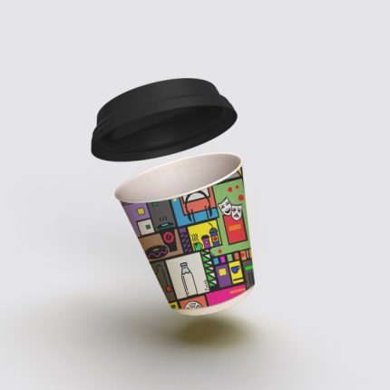 لیوان کاغذی تک جداره