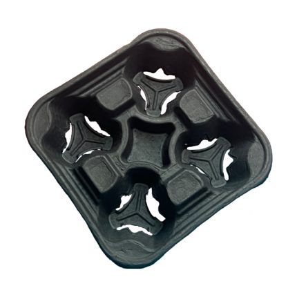 سینی لیوان بیرون بر مشکی