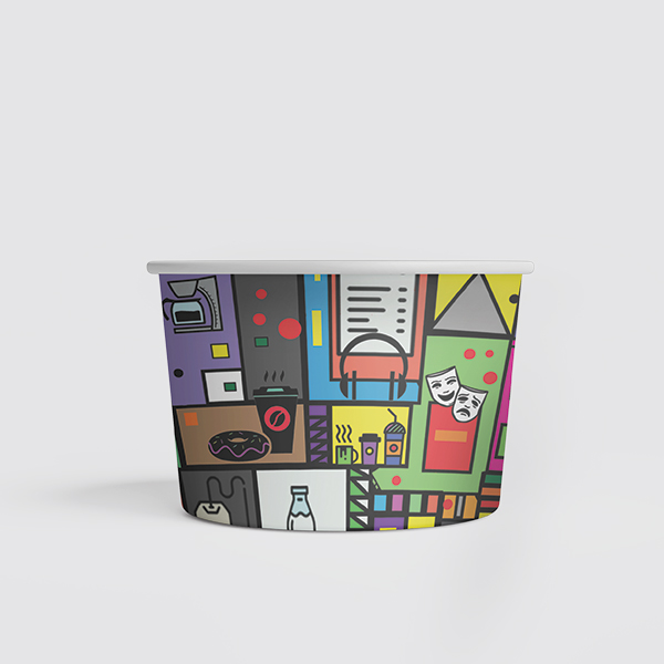 ظرف بستنی کاغذی