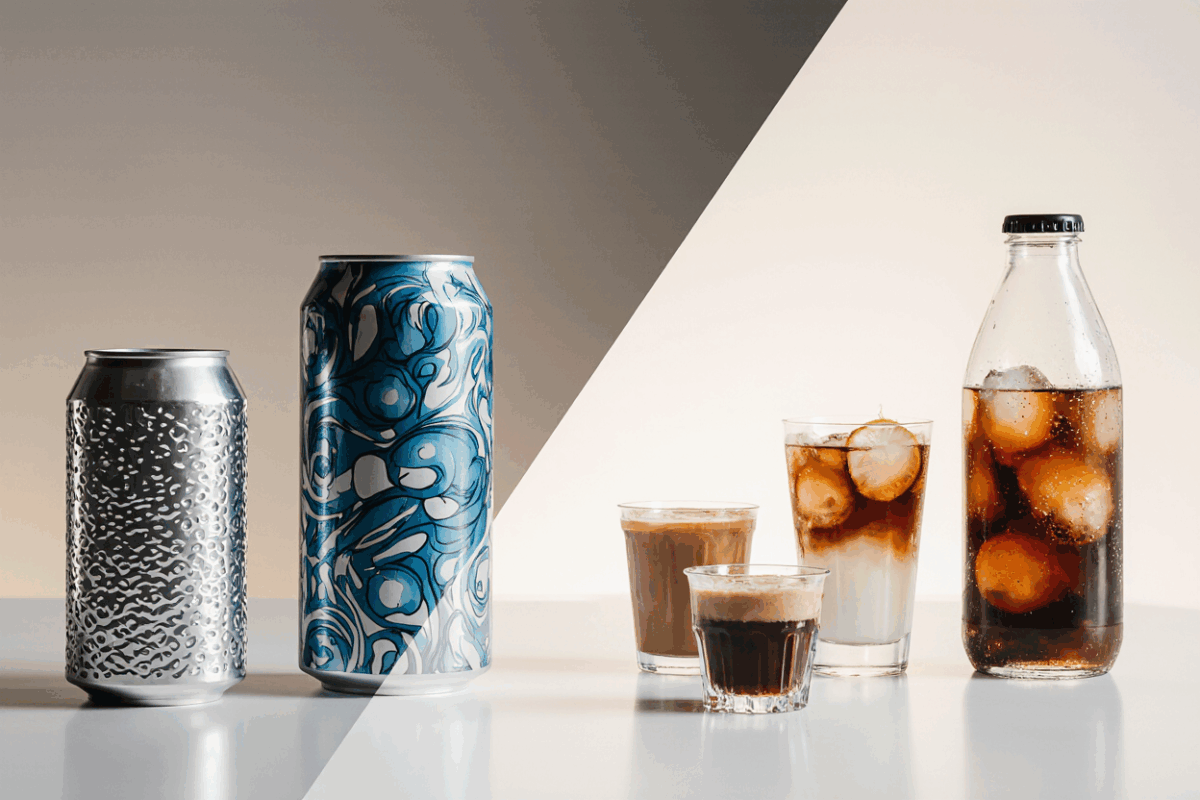 تفاوت بسته‌بندی نوشیدنی‌های گازدار و غیرگازدار